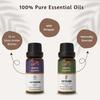 Ananta Bedtime Essential Oil Combo – Lavender & Vetiver Aroma Oils (10 Ml × 2)