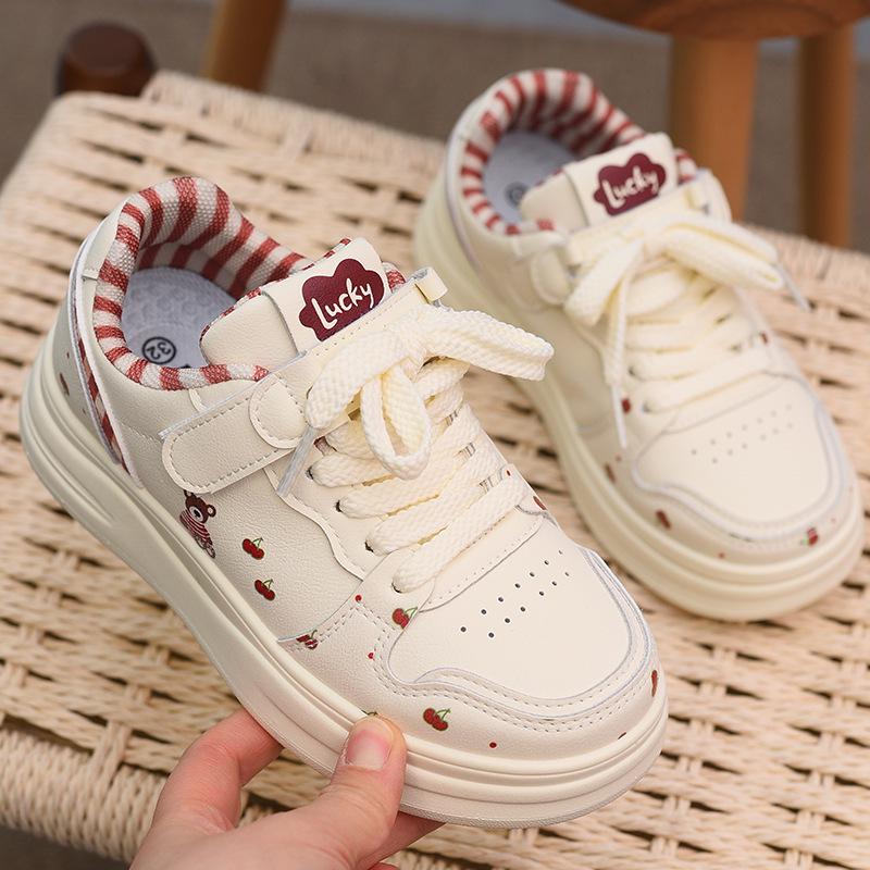 Weiße Mädchen-Skateschuhe - Süß, Weiche Sohle, Lässig & Leicht für Frühling/Herbst 2026