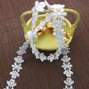 Polyester Light Barcode Lace Clothing Accessories Computer Embroidery Collarbone Chain Jewelry, Small Flower Lace Accessories Lace