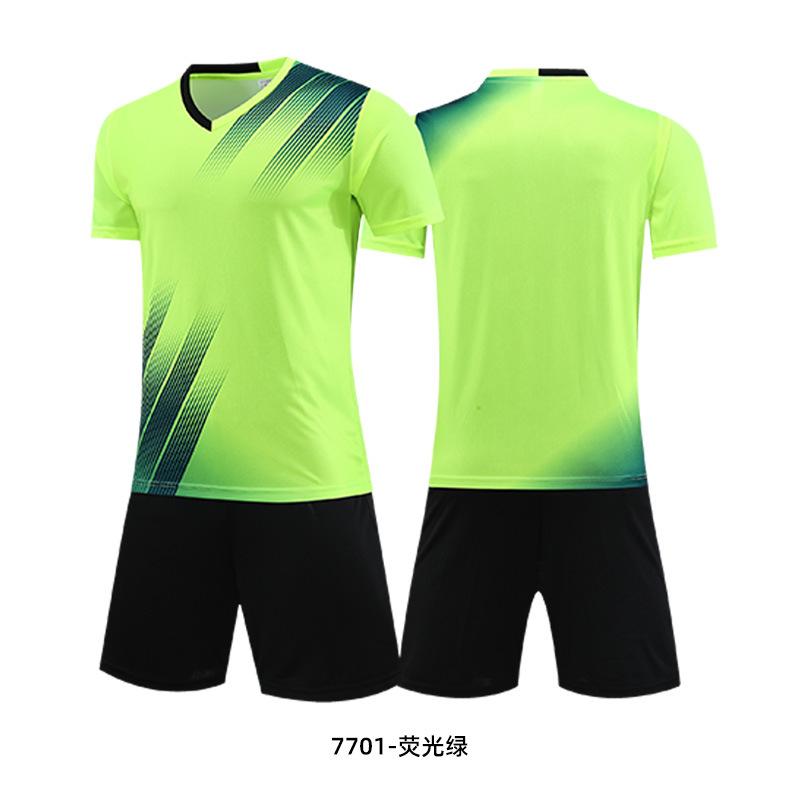 Children's football jersey, short-sleeved suit, competition training jersey, summer breathable printing, football jersey, jersey print number