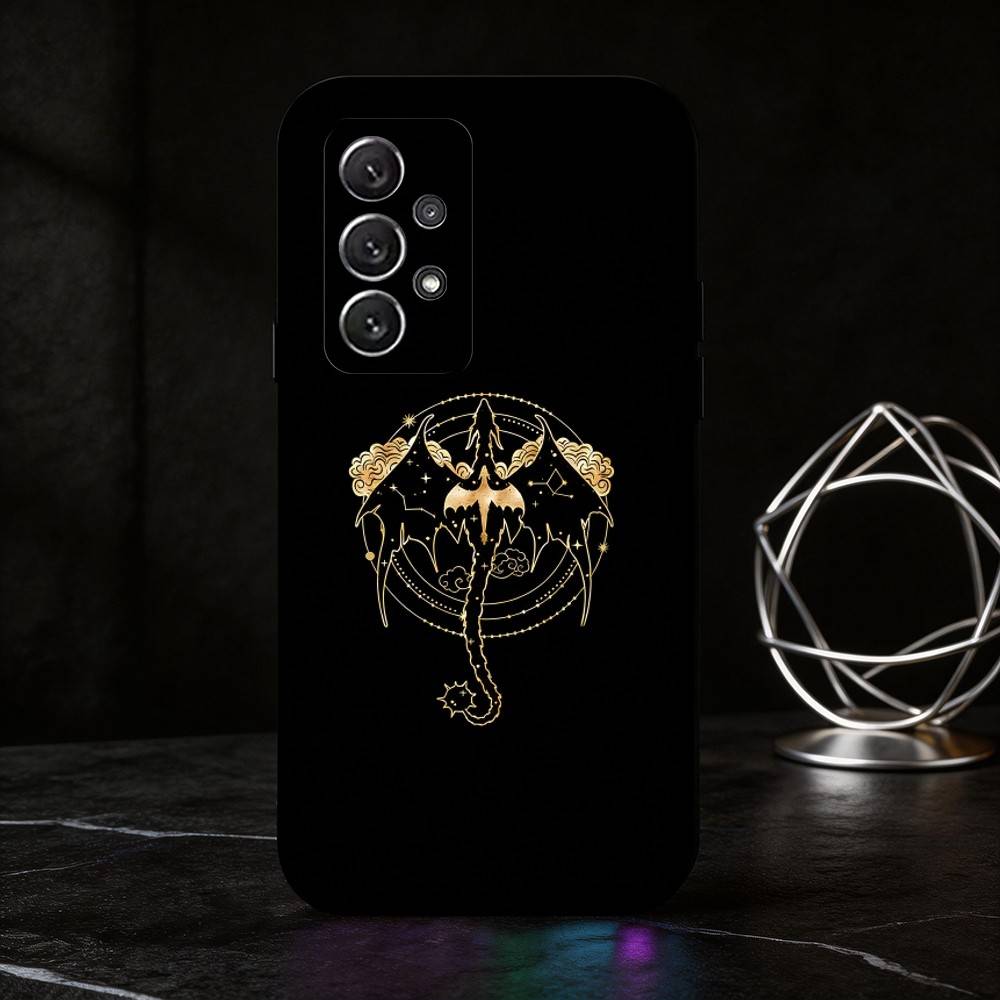 

F-Fourth Wing Dragon phone Case For Samsung S25,24,21,22,23,30,Ultra,20,Plus,Fe,Lite,Note Soft Black Cover Samsung S20lite