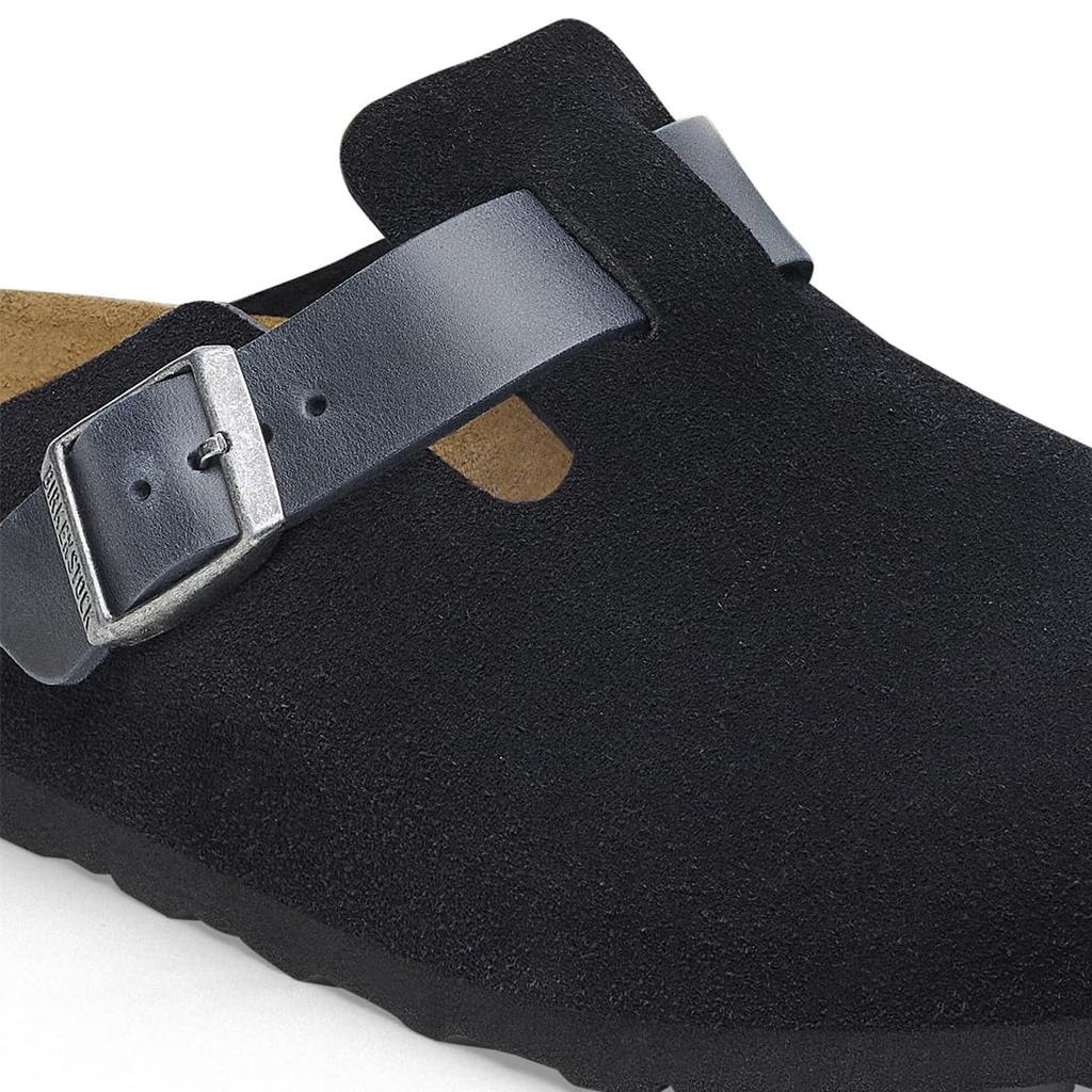 Boston Clog Sandals Leather Regular Width Black Unisex Men Women Birken Boston 1028210 Midnight [Birkenstock] EU41(26.5cm)