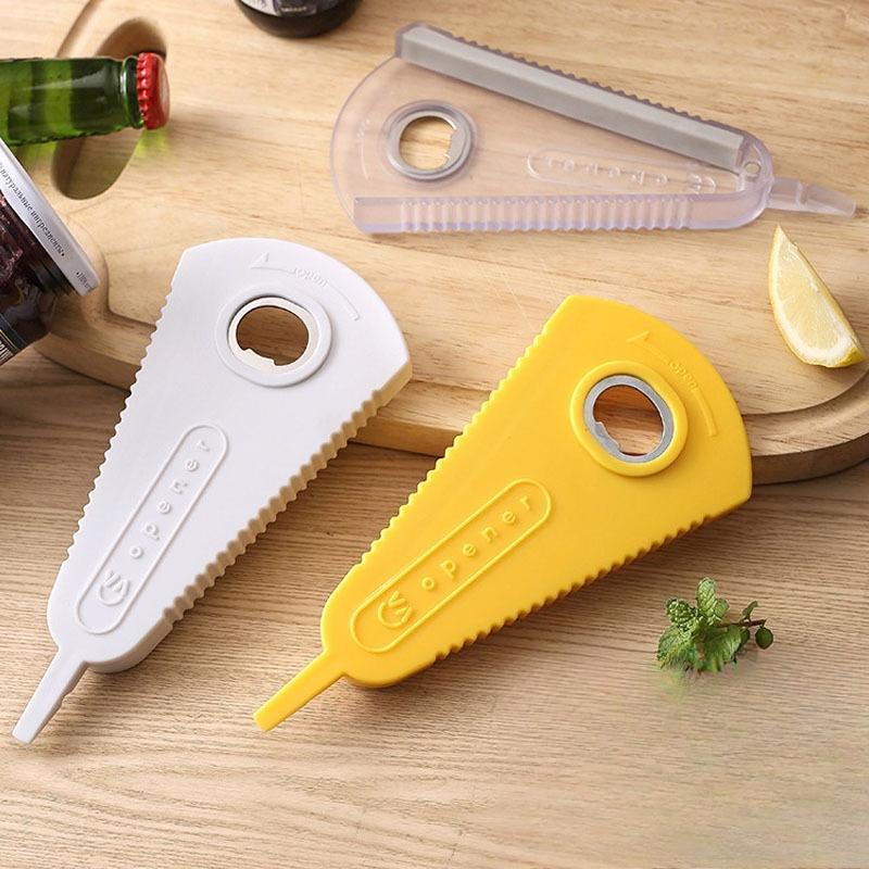 Magnetischer Kühlschrankaufkleber Dosenöffner Haushalt Multifunktional Bierflasche Schraubenzieher Flaschenöffner Kreatives Dreieckiges Öffnen und Schraubverschluss