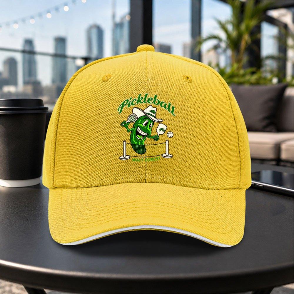 Pickleball Cartoon Pattern Baseball Cap Unisex Adjustable Duckbill Cap Lightweight Casual Outdoor Hat Multiple Colors