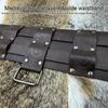 PU Leather Waist Belts with Metal Buckle Adjust Length Medieval Waist Belt Woman Jeans Dresses Skirt Coat Waistband