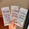 Girls' Cute Summer Ocean Starfish & Shell Hairpins - Pearl Duckbill Clips Headwear
