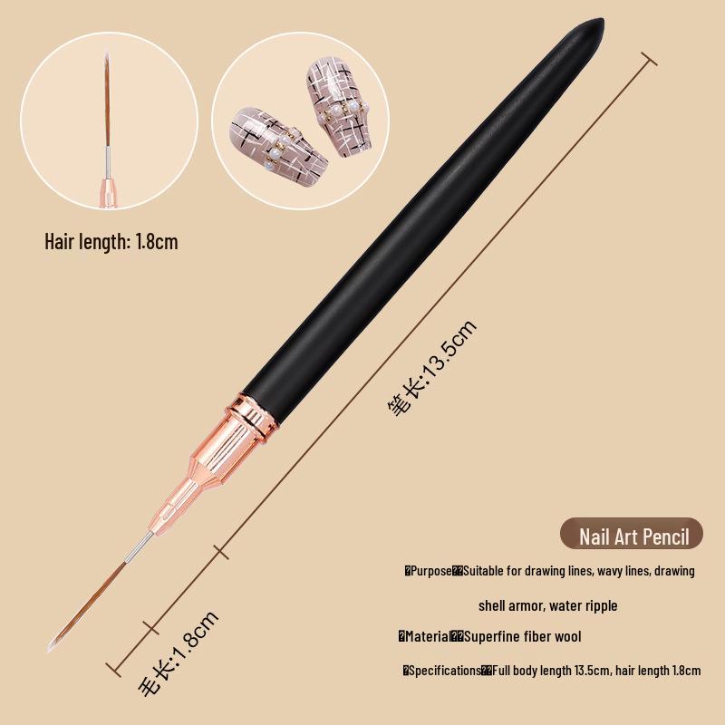 

Набор из 5 кистей для японского нейл-арта для тонких линий и дизайна цветов