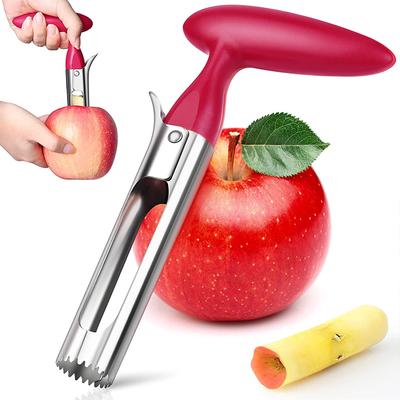 Apfelentkerner aus Edelstahl, Apfel- und Birnenkern-Entferner, Werkzeug zum Entfernen des Fruchtfleischs, Obstschneider, Sämaschine, Hobel, Messer, Küchen- und Gemüsewerkzeuge