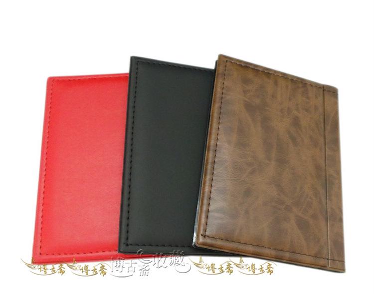 PU Leather Coin Collection Album - 120 Slot Slip-in Commemorative & Medium Grid Design