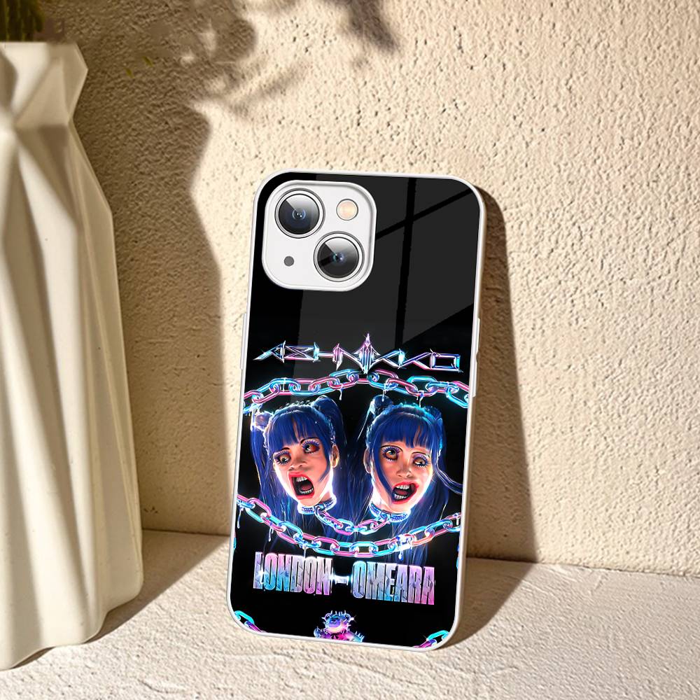 Ashnikko Rapper For IPhone 14 13 12 Mini 11 Pro XS Max X XR 14 Plus Tempered Glass Cover