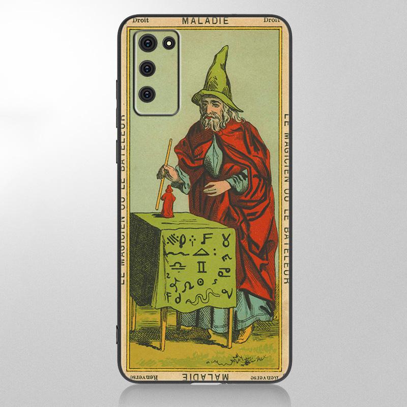 Etui Tarot Egyptien de Dusserre Art do Samsung Galaxy A12 A02S A22 A32 A52 A72 A71 A51 A41 A31 A21 A11 A50 A70 A10S A20S