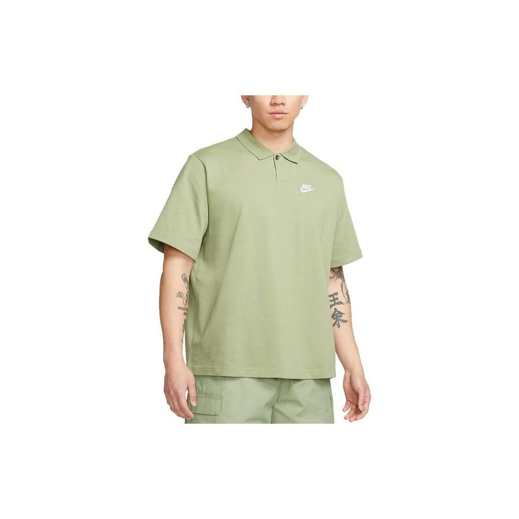 Nike Sportswear Club Matchup Polo Oil Green Men Tops DX0618-386