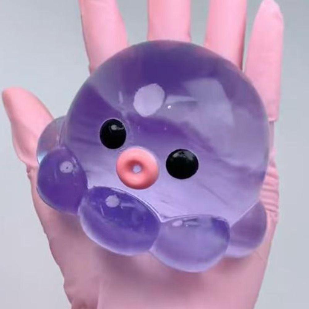 Solid TPR Crystal Ball Squeezing Acne Bubble Octopus Pinching Toy Kids Toys