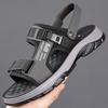 Mode Zehenfreie Weiche Herrensandalen Bequeme Herren Sommerschuhe Rutschfeste Strandflats Herren Gladiatorensandalen Schnelltrocknende Freizeitsneaker