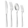 Matte 4pcs Rose Gold Dinnerware Stainless Steel Set Knife Fork Spoon Dessert Fork Cutlery Set Tableware Kitchen Western Food Set