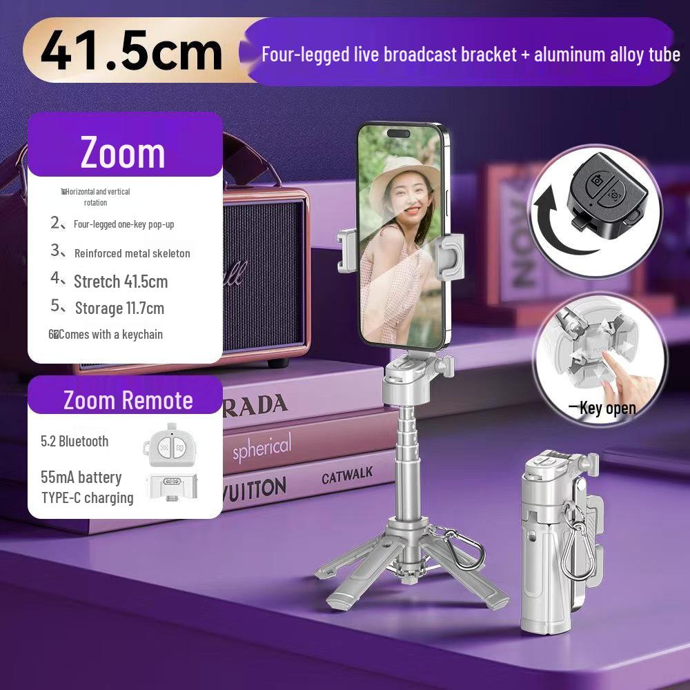 P15 Mini Magnetický Bluetooth Selfie Tyč s Stativem Follow-Me