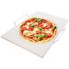 Fireclay Pizza Stone with Stand, 2 Pieces