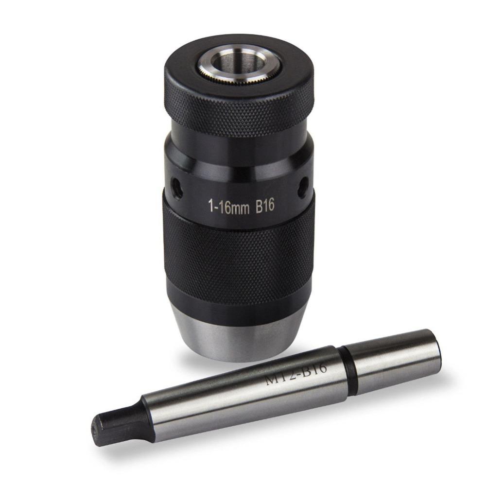MT2 Arbor Taper Self Tighten Drill Chuck 1-16mm Capacity Lathe Drill Chuck For Drill Machine
