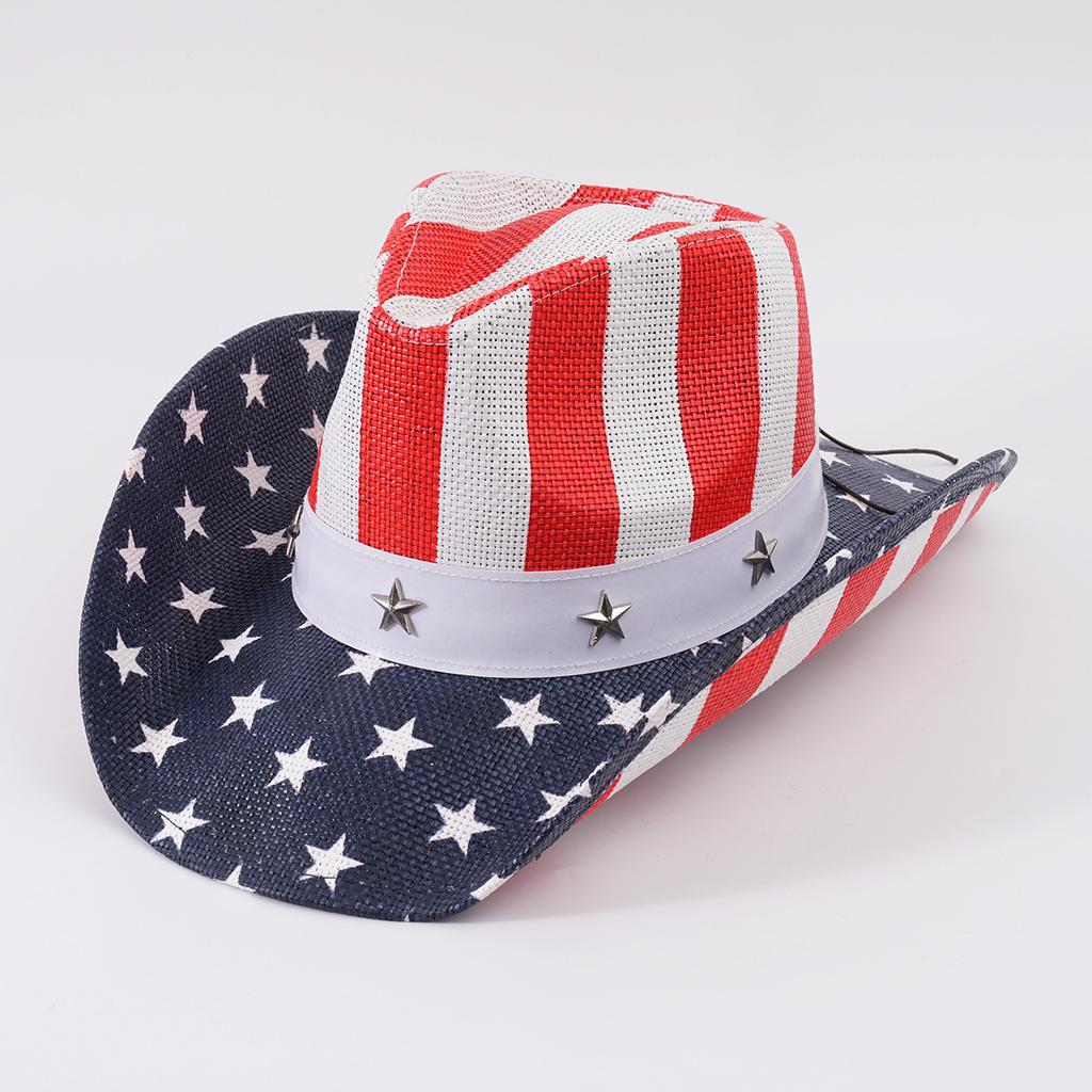 Dayan western cowboy hat men's summer outdoor vacation beach straw hat women's cow head belt Tibetan hat