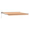 Electric Retractable Awning Yellow Orange Anthracite 4 X 2 M