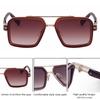 Oversized Steampunk Square Sunglasses Men Big 2026 Luxury Brand Vintage Outdoor Driving Sun Glasses Trendy Double Bridge Shades
