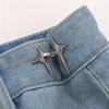 1 Pair Waist Buckle, A Star Shaped Waist Buckle Decorative Buttons, No Sewing, Detachable Button For Waist Adjustment