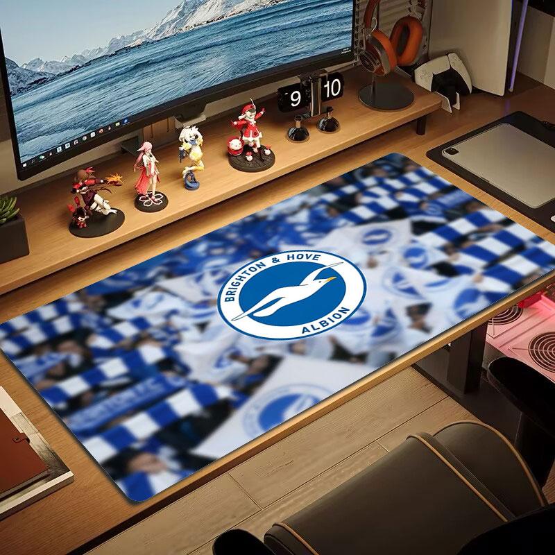 Brighton & Hove Albion Large Size Mouse Pad Large Gaming Table Cushion Non-slip Laptop Tablet Big Mousepad XXL Mat Mini PC Playmat With Lock Edge