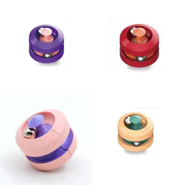 Metal Marbles Adult Stress Relief Toy Creative Spin Track Finger Spinner Handheld Fidget For Anxiety Relief
