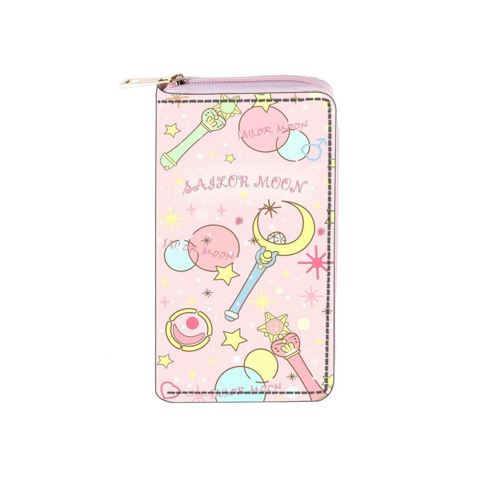 Kreslená dlouhá peněženka na zip Peněženka Spojka Sailor Moon
