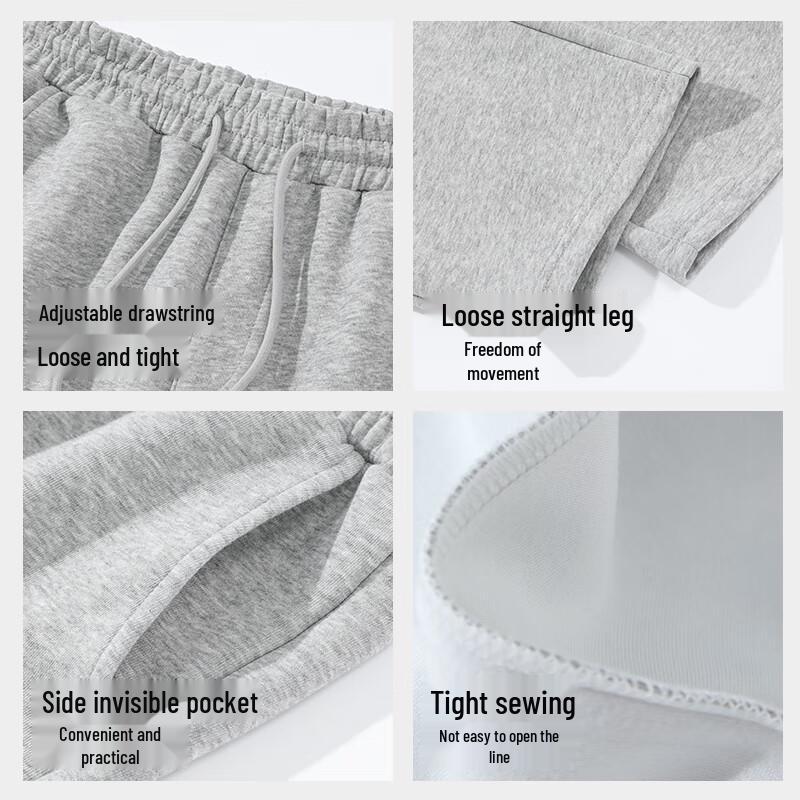 TonLion Men's Heavyweight Loose Straight-Leg Casual Pants