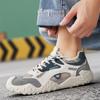 Warrior Summer Lightweight Breathable Classic Versatile Casual Sports Shoes Men sneaker Light-Gray Blue WXY-R046N01