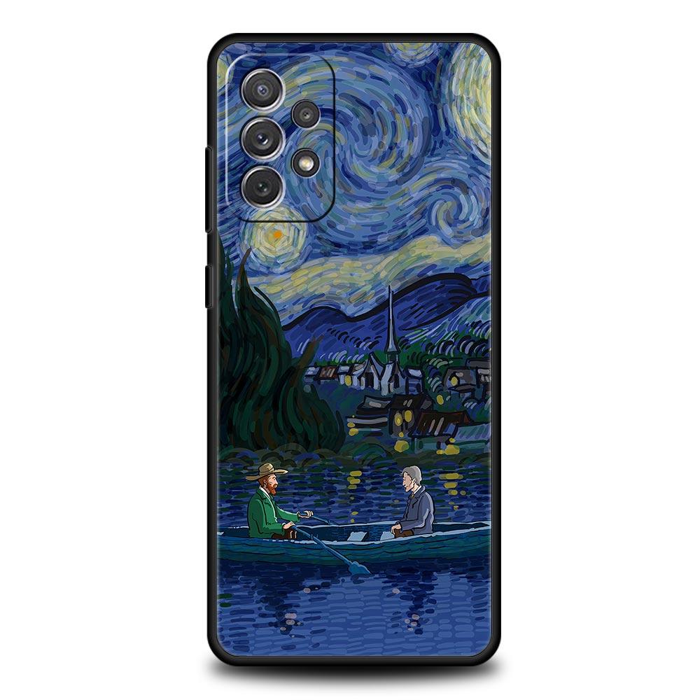 Retro Van Gogh Oil Painting Case for Samsung A51 A71 A21S A12 A11 A31 A41 A52 A32 A01 A23 A33 A53 A73 A03S A05S A13 5G A34 Cover
