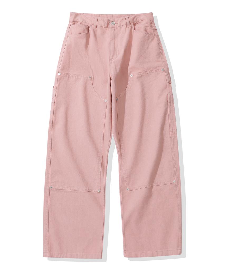 CGP Wide Carpenter Washed Cotton Pants_Indie Pink