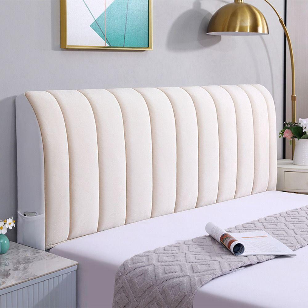 Thickened Flannel Bedside Cover All-inclusive Dust Cover Universal Bed Headboard Cover  Bedroom