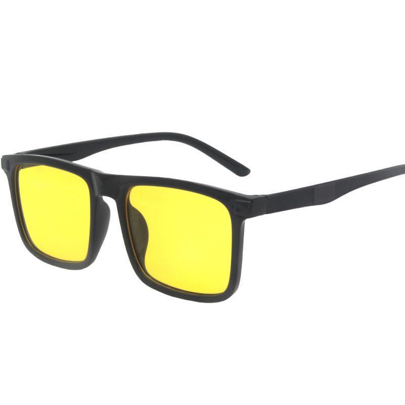 Black Leopard Square Frame Anti Blue Ray Polarized Sunglasses for Men and Women Outdoor Fishing Driving