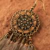 Ethnic Feather Dangle Earrings Bohemian Dangle Women's Earrings Long Tassel Earrings  Wedding