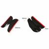 2 Pcs Black Car Rearview Mirror Rain Water Rainproof Eyebrow Cover Side Shield