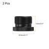 uxcell Microphone Stand Adapter, Female 1/4 Inch to Male 5/8 Inch Aluminum Alloy Microphone Screw Adapter for Microphone Tripod Stand, Black, 2 Pieces