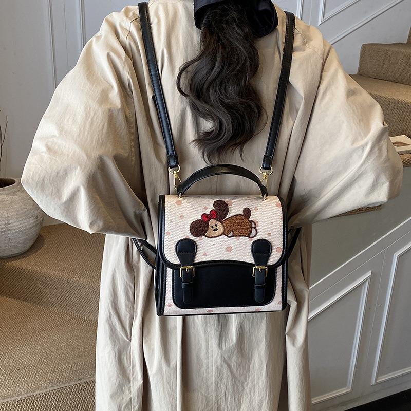 Cute Cartoon Large Capacity Tote Bag Women's Trend Versatile Fashion Backpack Casual Women's Bag