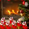 12pcs Santa Claus Candy Boots Gift Bags Snack Pouches Christmas New Year's Decorations Party Favors Xmas Tree hanging Ornaments