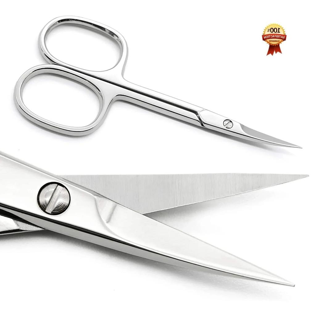 Stainless Steel Cuticle Precision Beauty Grooming for Nail Facial Hair Eyebrow Eyelash Nose Hair Professional Manicure Scissors