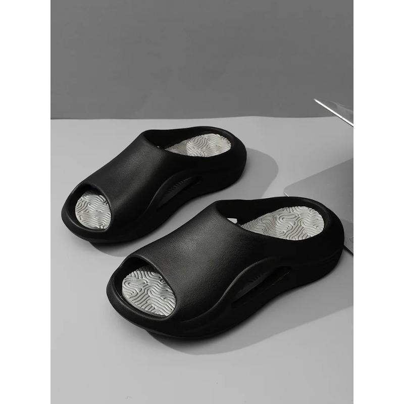 Men Women Thick Sole Slippers N-Slip Outdoor Sport Slide Sandals Couple Bathroom Soft Bottom Shoes Casual Flip Flops