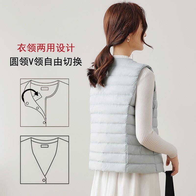 Womens Lightweight Short Puffer Vest Slim Fit Down Bodywarmer Winter Office Casual Wear