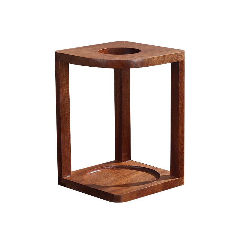 Sand Birch Solid Wood Pour-Over Coffee Stand with Filter Holder and Cloud Pot - Home & Commercial Use