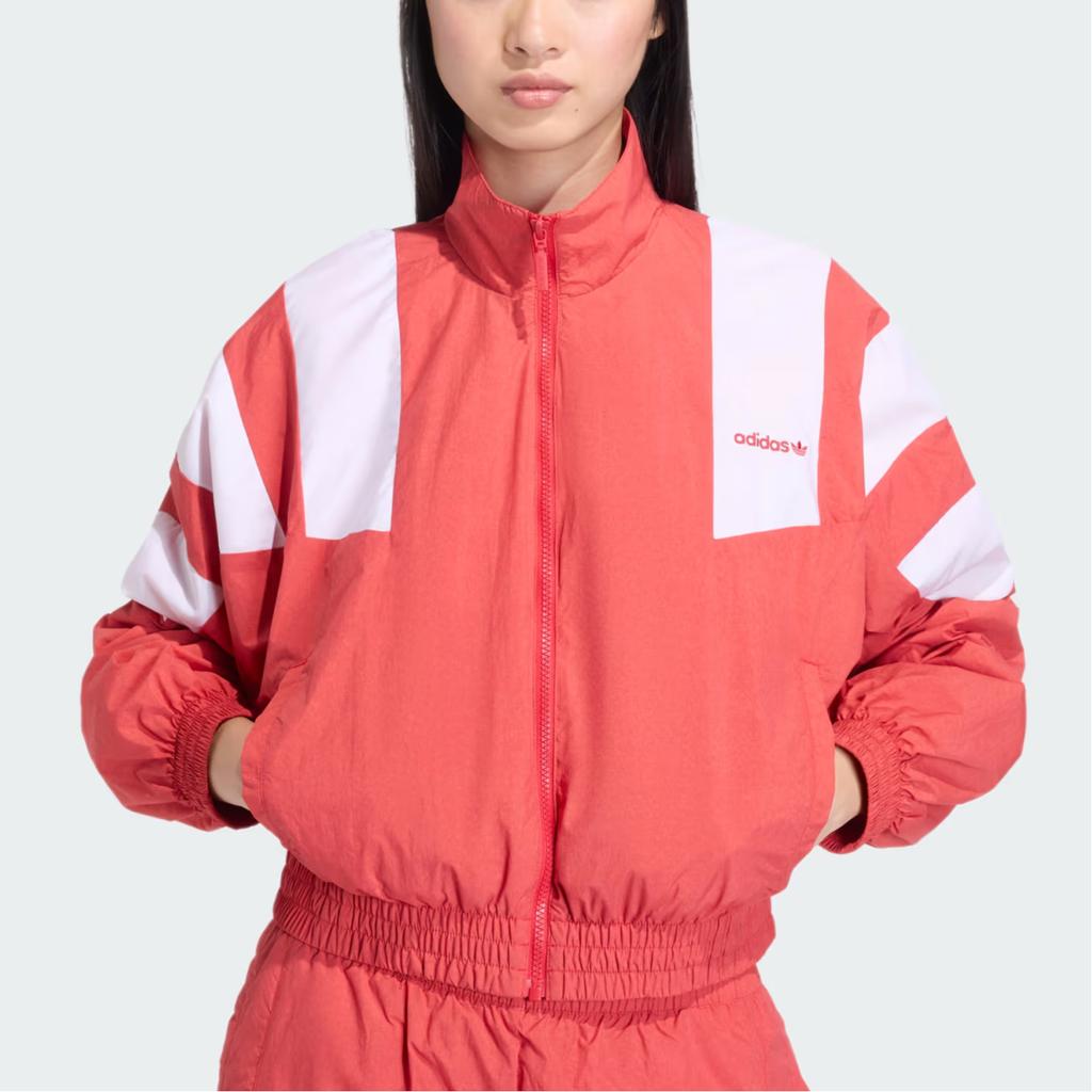 Adidas Originals Washed Simple Comfortable Loose Stand Collar Jacket Women Jackets KD8788