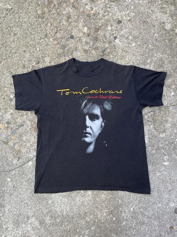 

1986 Tom Cochrane & Red Rider ShirT bLACK cLASSIC uNISEX s-5xl Unisex T-Shirt L