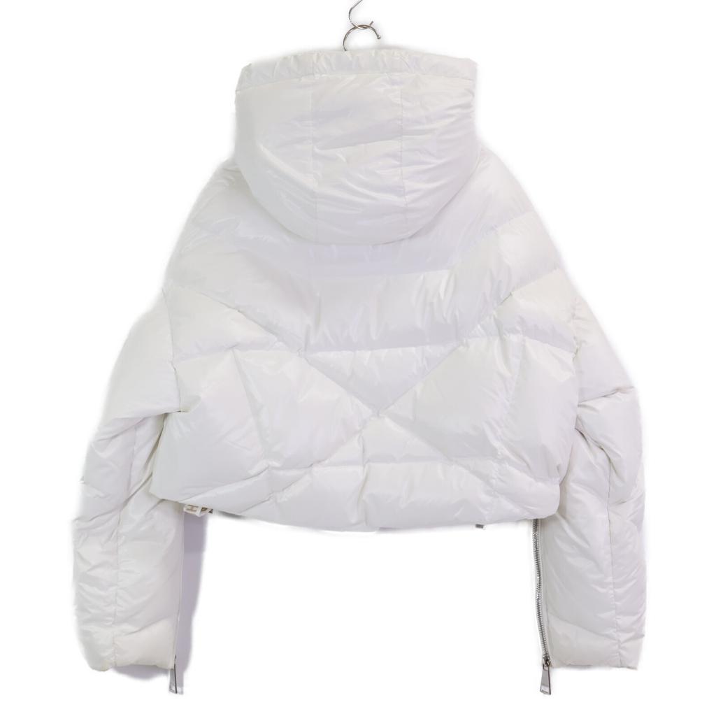 KHRISJOY AFPW004 White Shiny Cropped Down Jacket Not Written whiteUsed