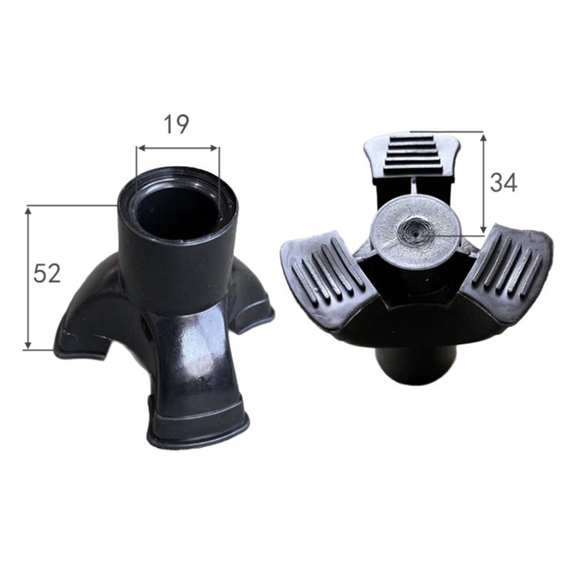 1 buc. Vârf trepied pentru baston de mers, auto-stabil, cauciuc anti-alunecare, 19 mm, vârfuri pentru cârje, capăt inferior, accesorii pentru cârje