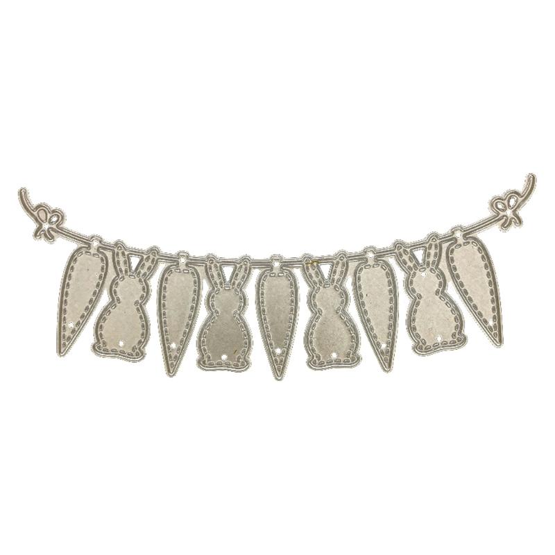 Osterhase Metall-Stanzschablonen Schablone Scrapbooking DIY-Album Stempel Papierkarte Prägung Dekoration Handwerk Drop Shipping