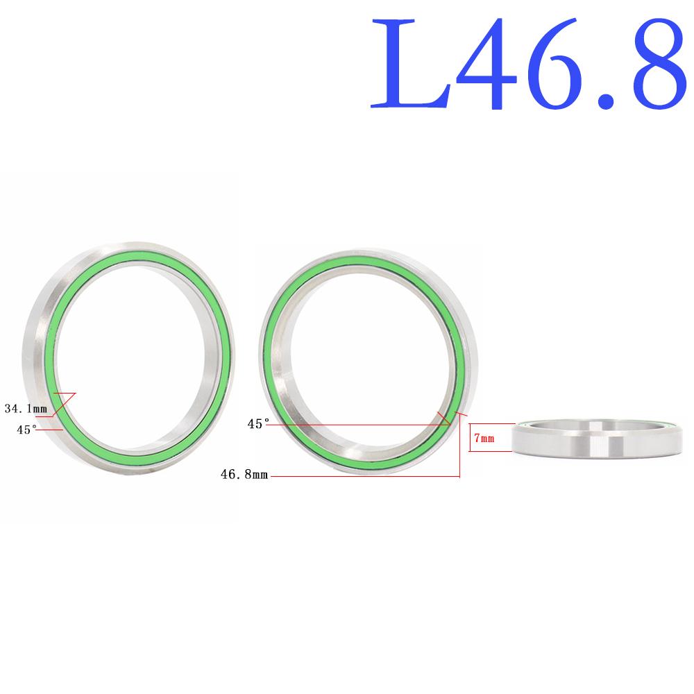 1PC Bike Headset Bearings 32.4 43.8 7 33 37 46.9 46.8 34.1 35 47 48.9 49 8 mm ACB Road MTB Angular Contact Bicycle Bearing 36/45